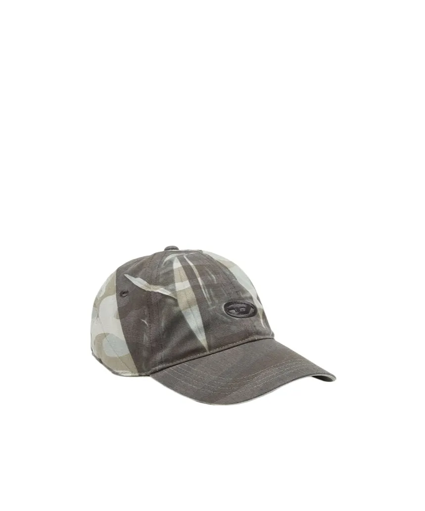 Creased Print Camouflage Baseball Cap