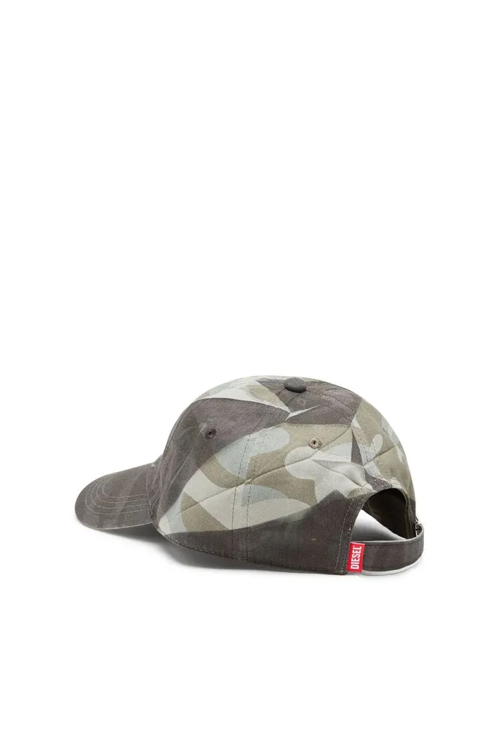 Creased Print Camouflage Baseball Cap