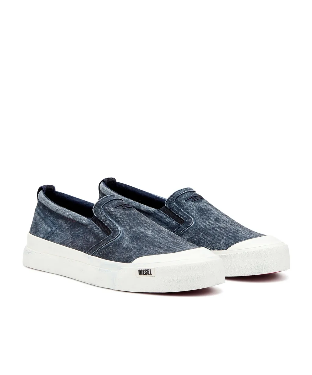 S-Athos Slip-On Denim Sneakers
