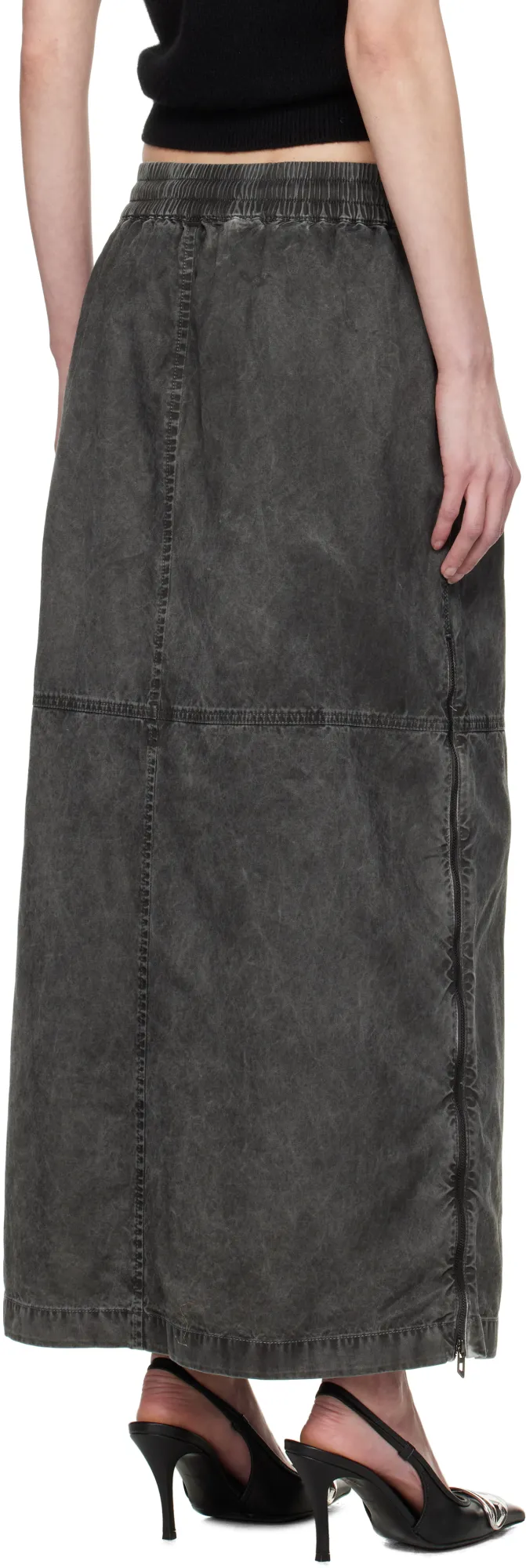 O-Hazel-Q2 Denim Maxi Skirt