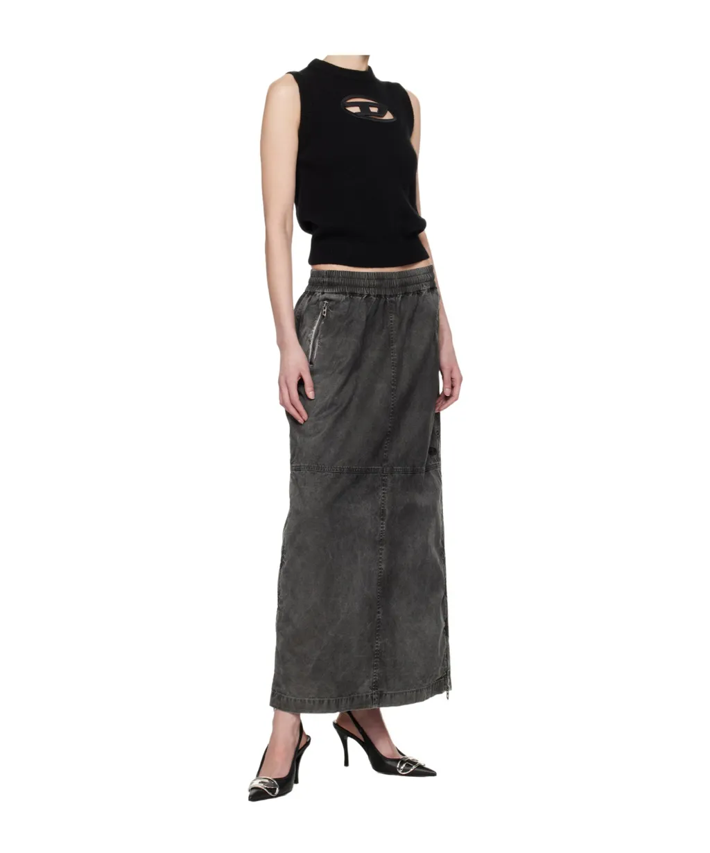 O-Hazel-Q2 Denim Maxi Skirt