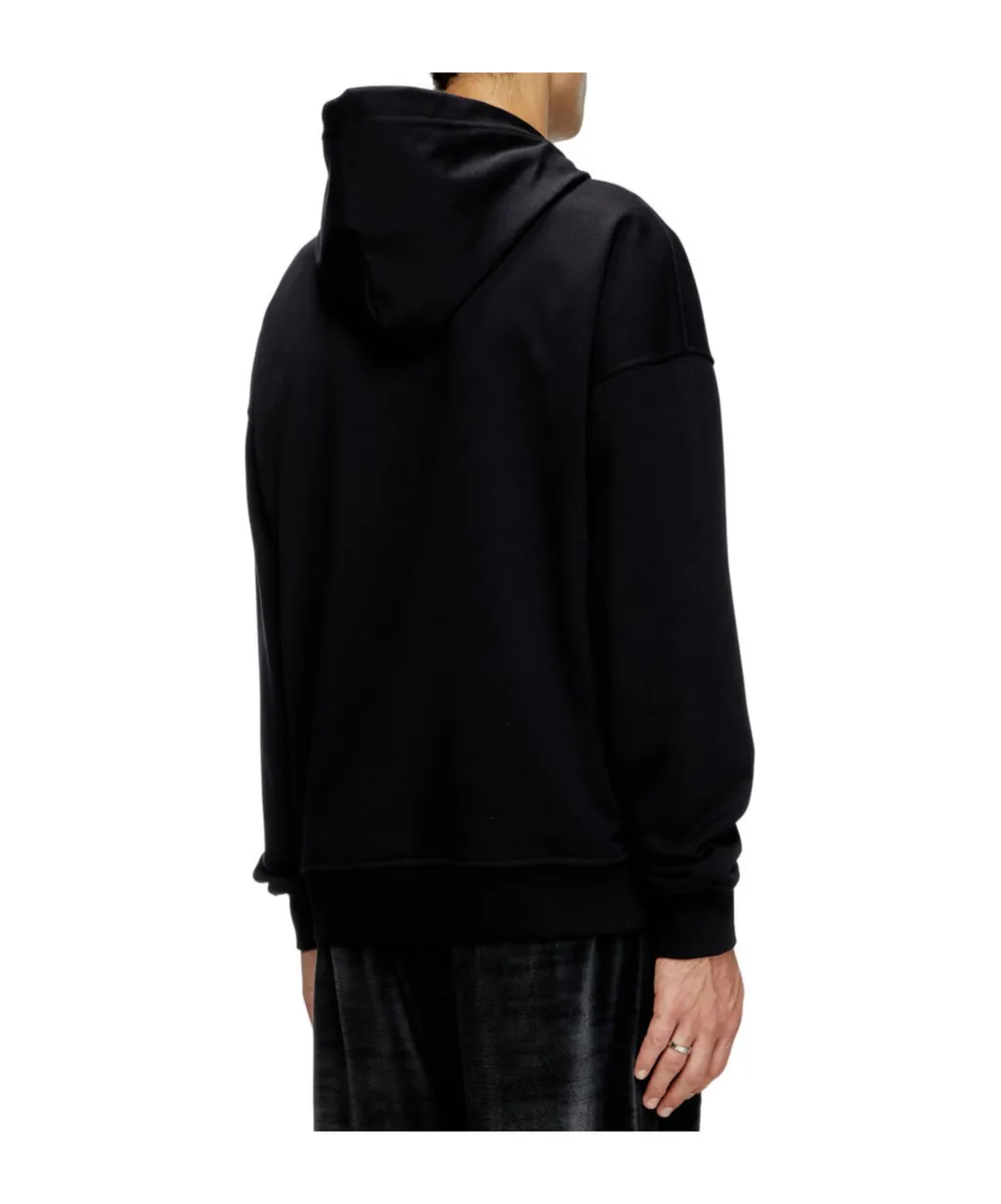 S-Rob Logo Printed Drawstring Hoodie