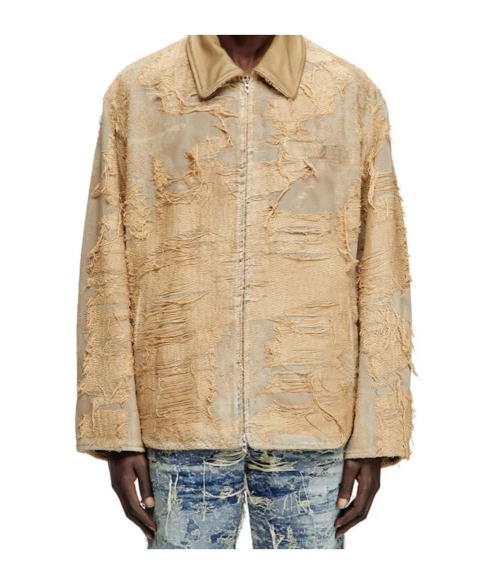 D-Ivar-Fsg Distressed Denim Jacket