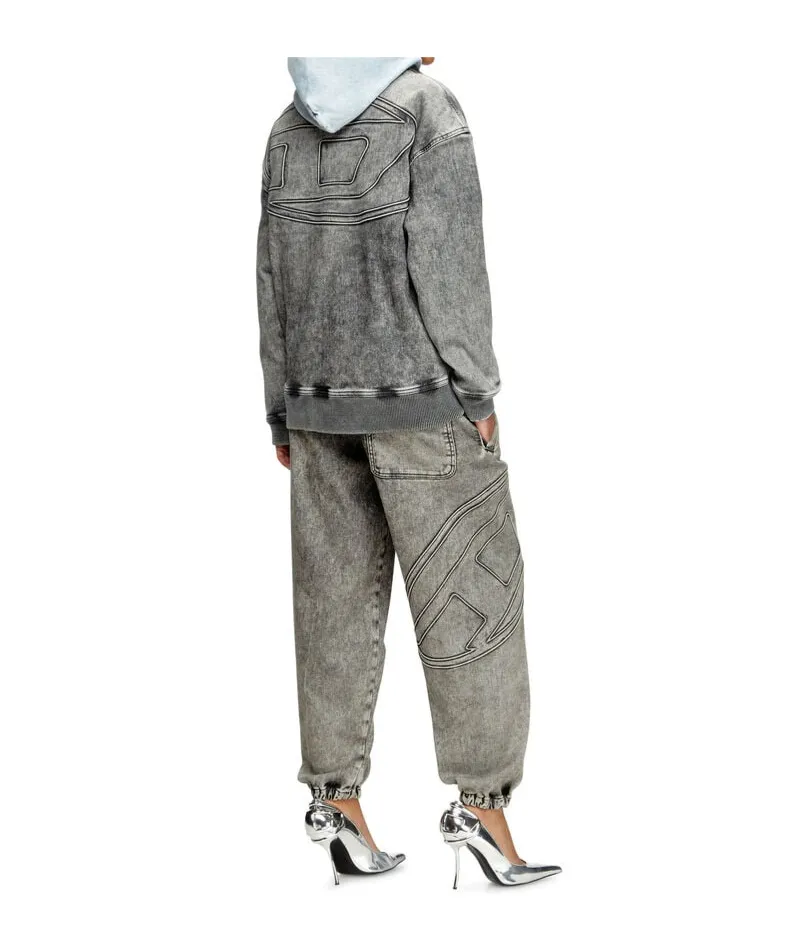 D-Carly-S Track Denim Zip-Up Jacket