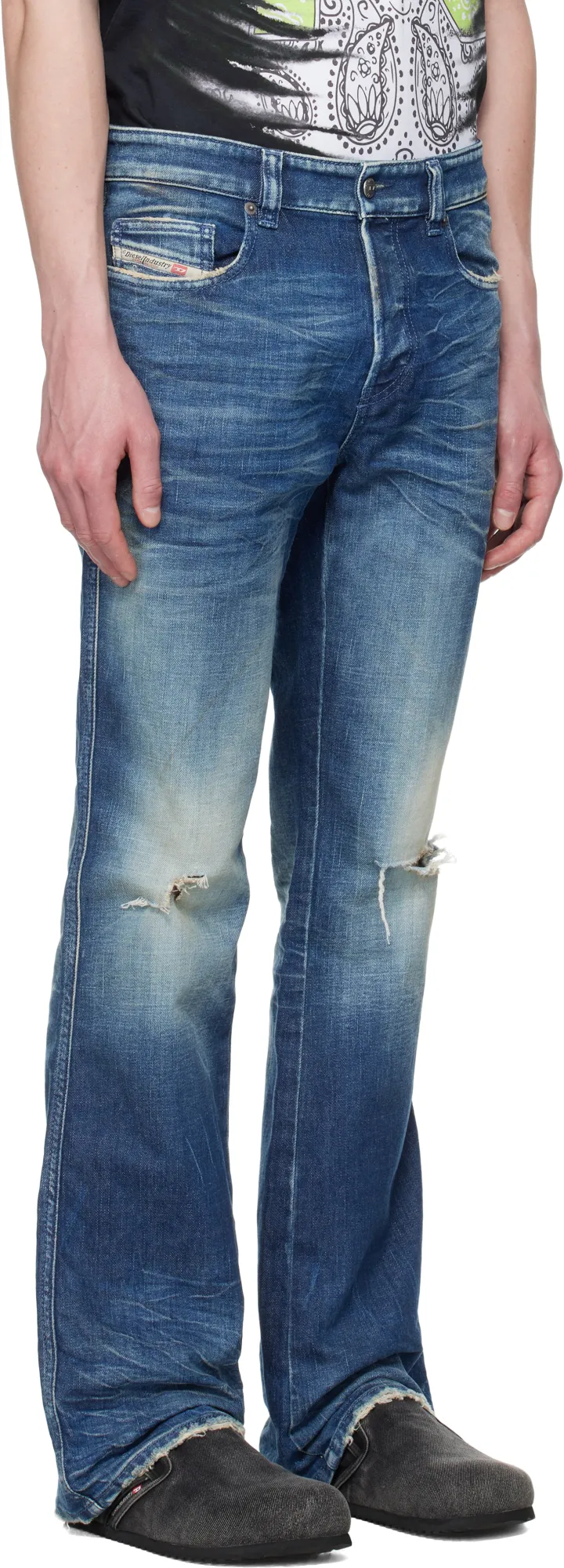1998 D-Buck Distressed Bootcut Jeans