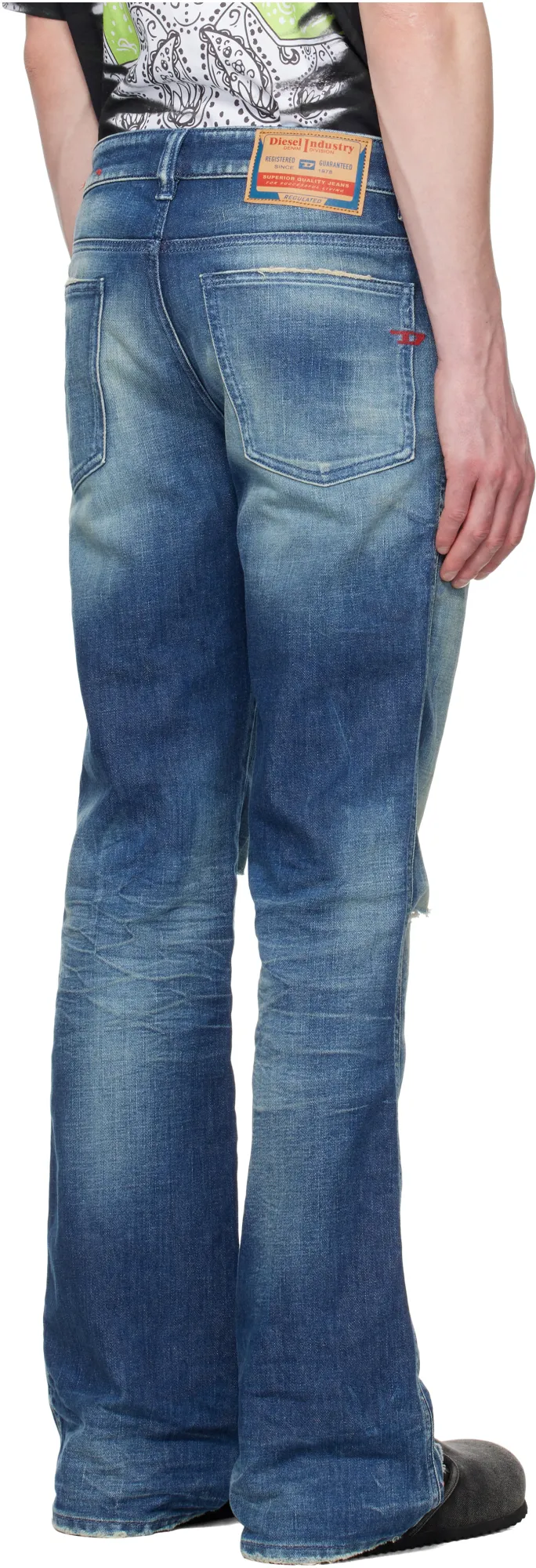 1998 D-Buck Distressed Bootcut Jeans