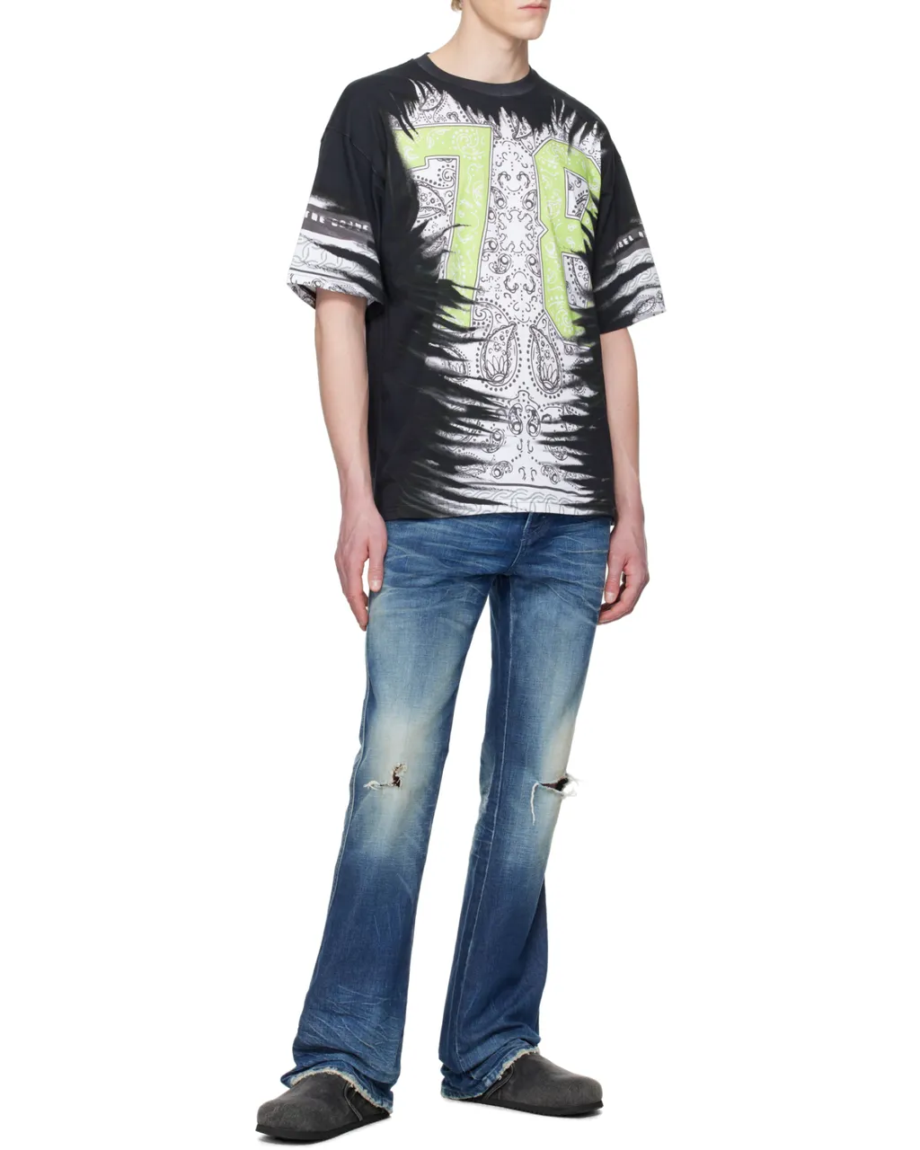 1998 D-Buck Distressed Bootcut Jeans