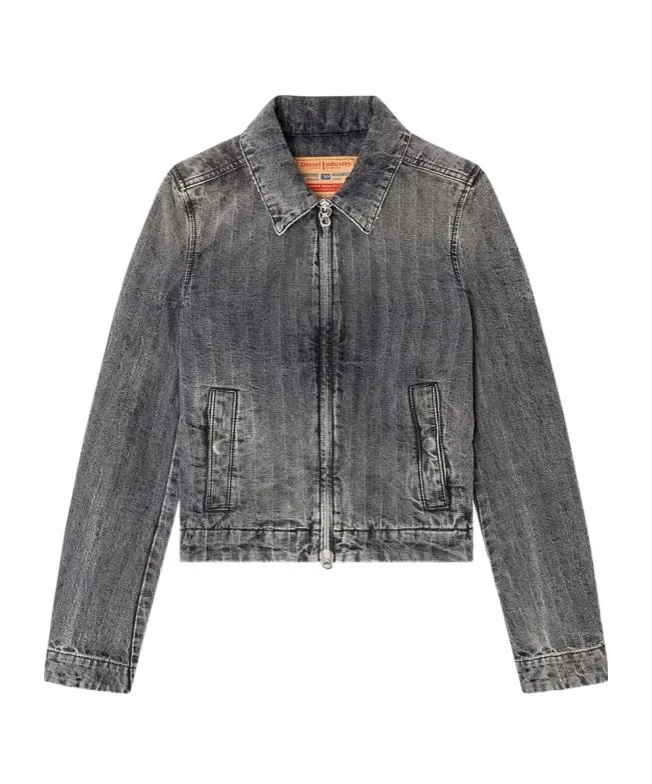 De-Corb Herringbone Denim Jacket