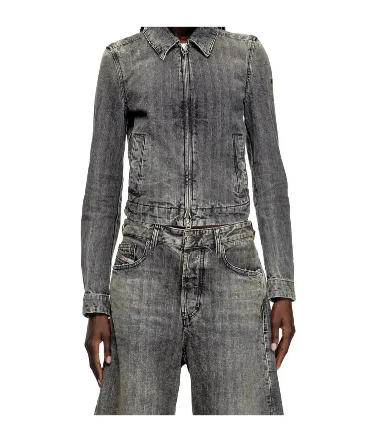 De-Corb Herringbone Denim Jacket