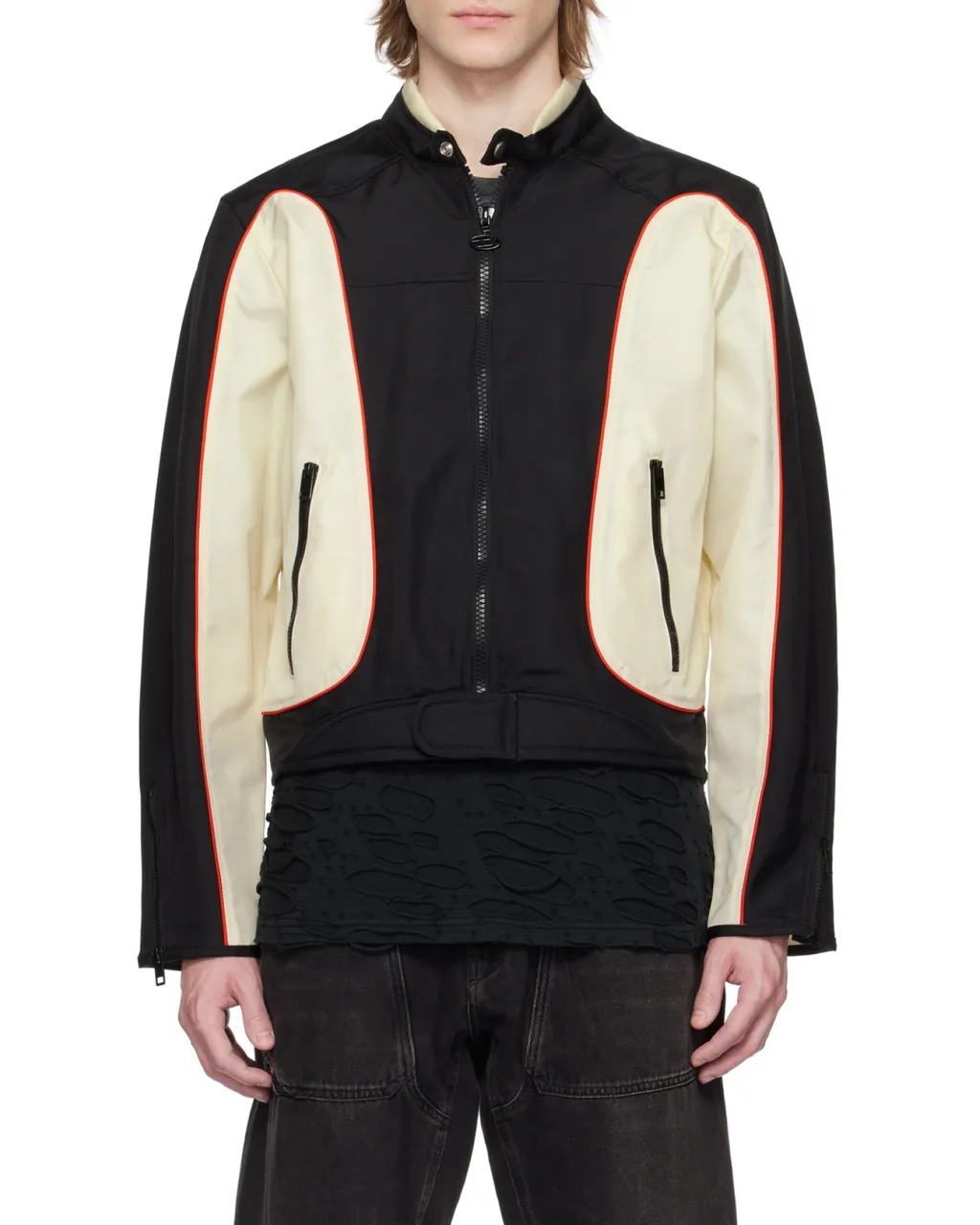 J-Blink-A Piping Biker Jacket