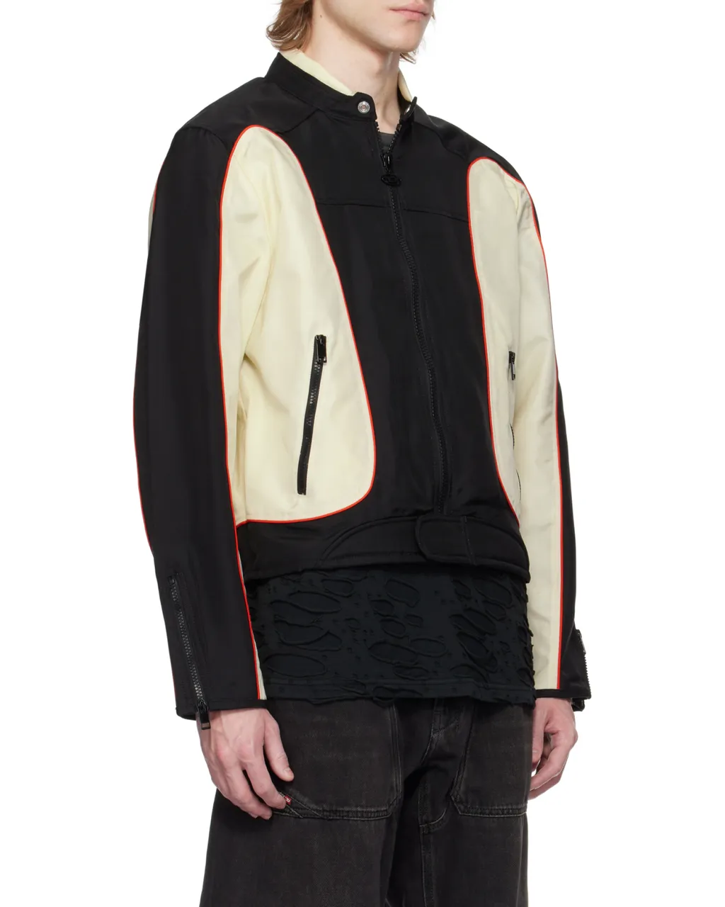 J-Blink-A Piping Biker Jacket