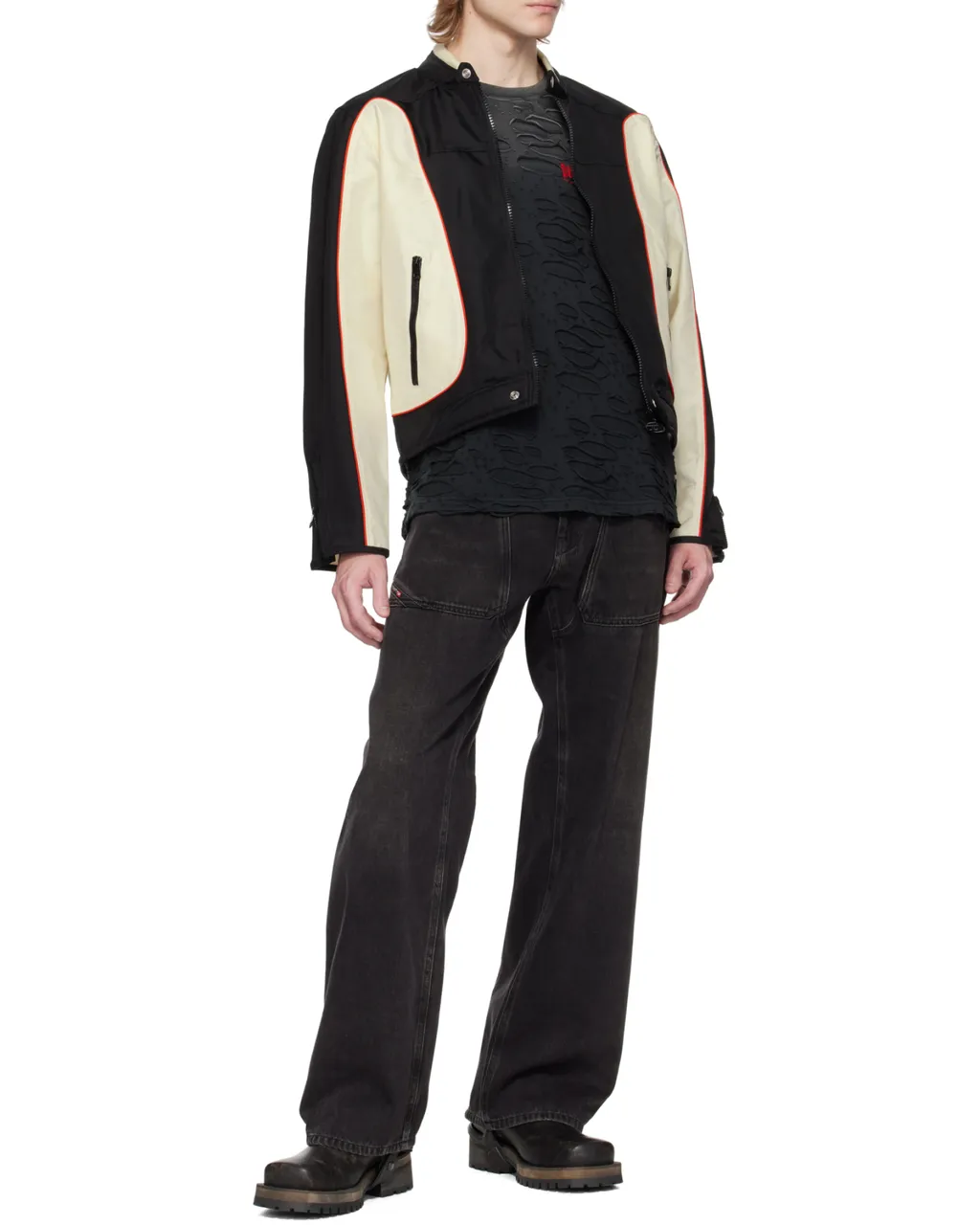 J-Blink-A Piping Biker Jacket