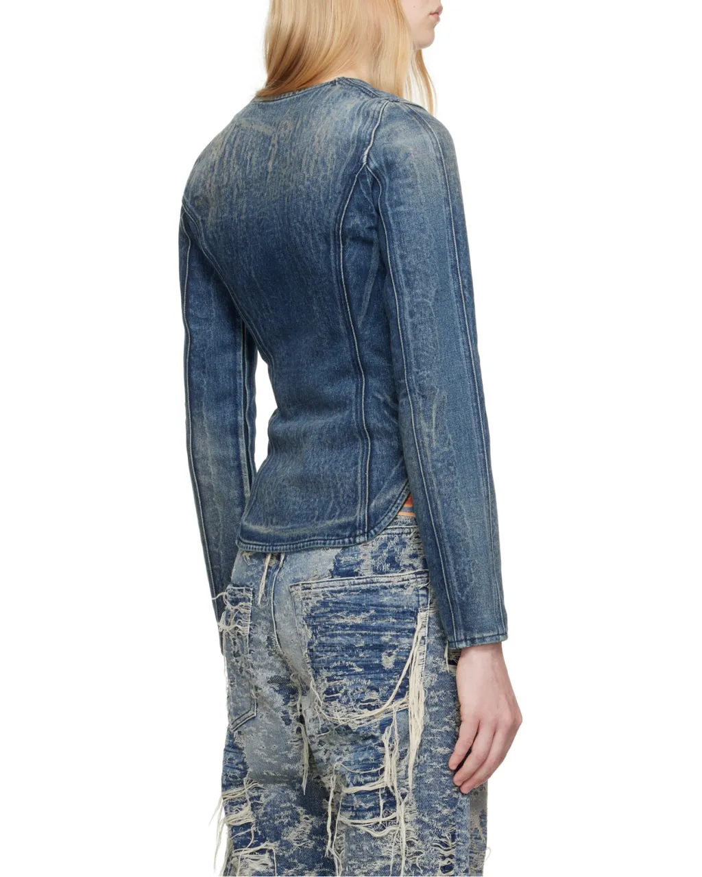 Zip-Up Denim Jacket
