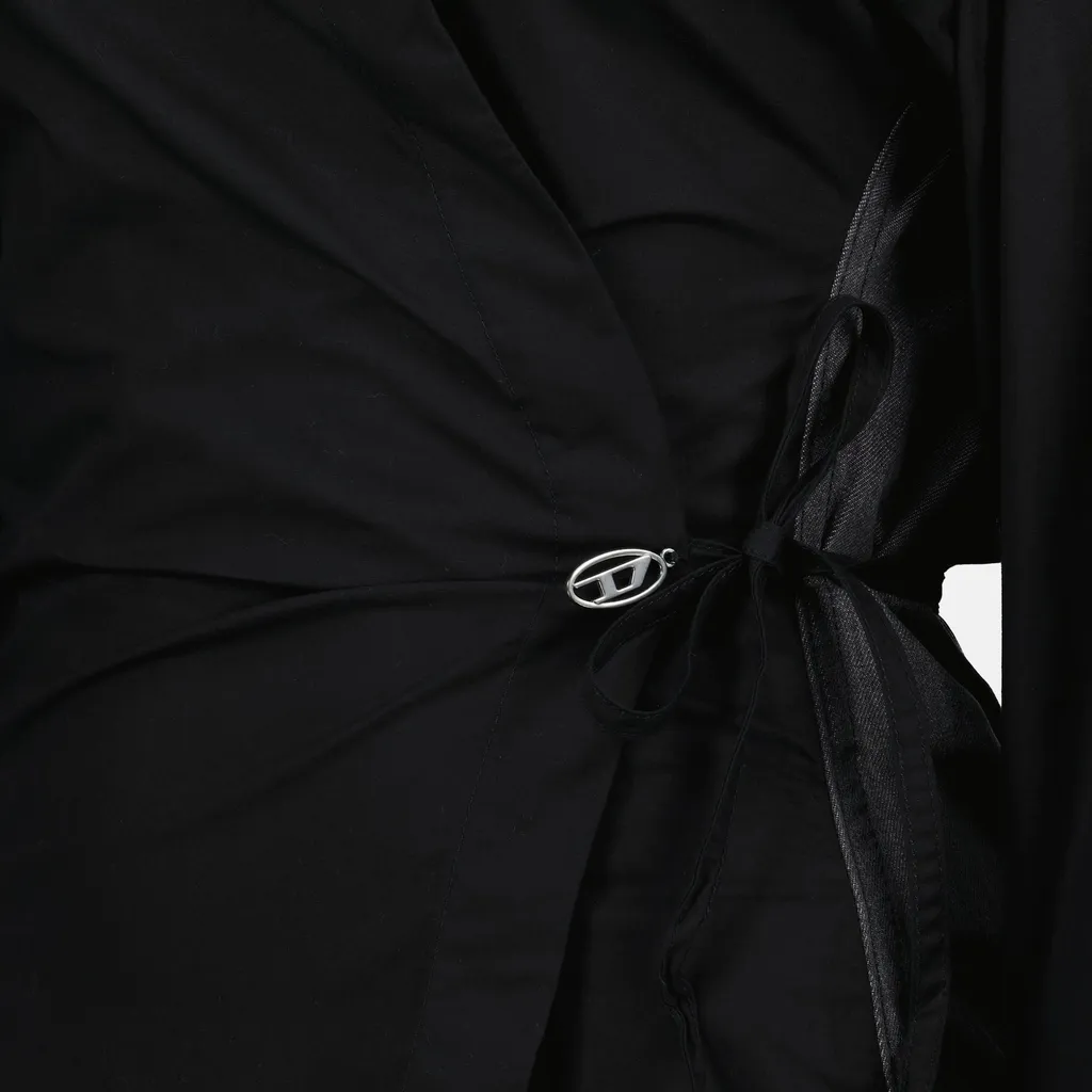 C-Delphi-Den Panelled Wrap Shirt