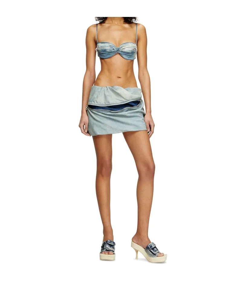 De-Clot-S1 Short Denim Skirt