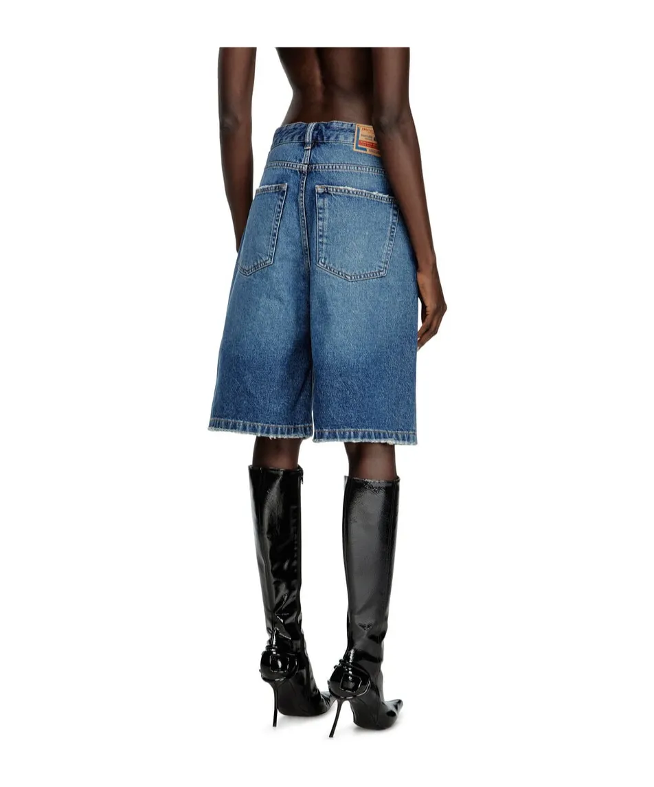 De-Sire-Short Ripped Denim Shorts