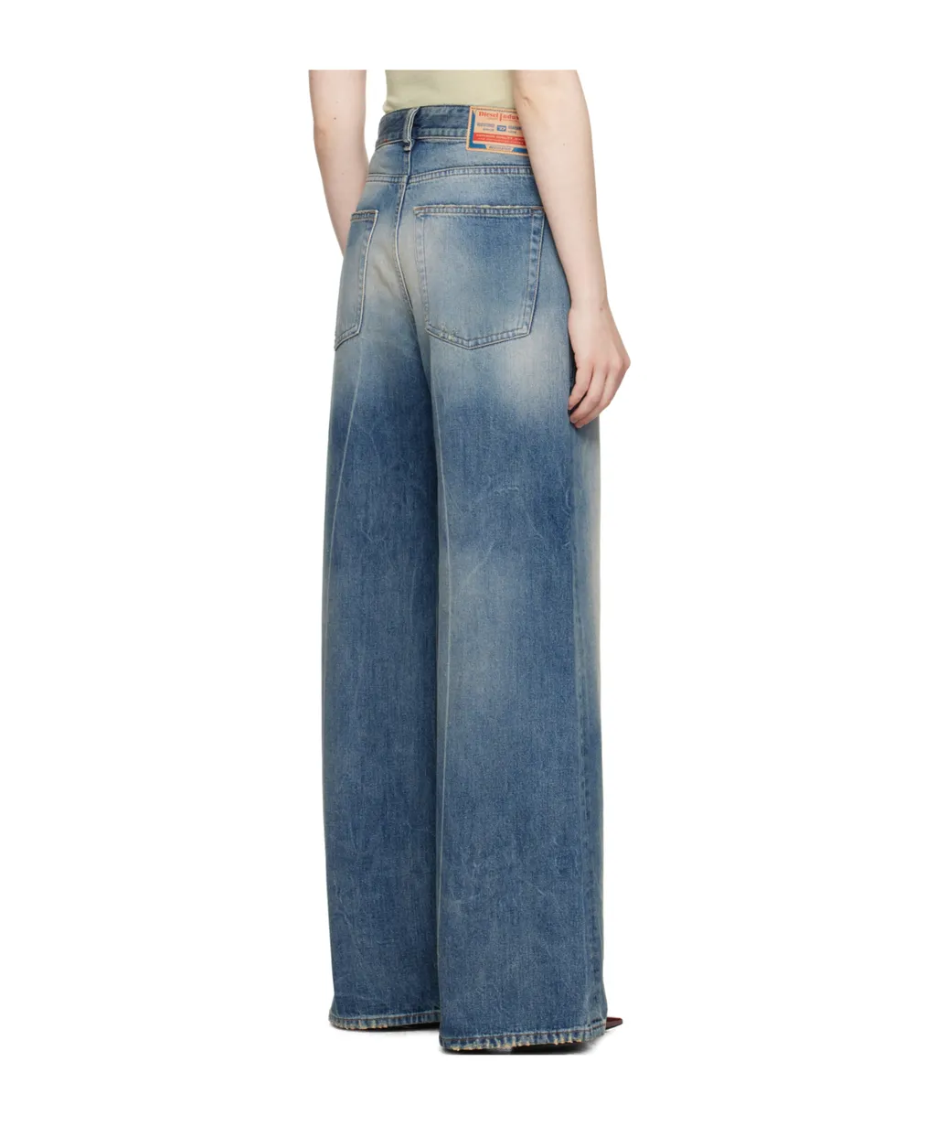 1996 D-Sire Wide-Leg Distressed Jeans