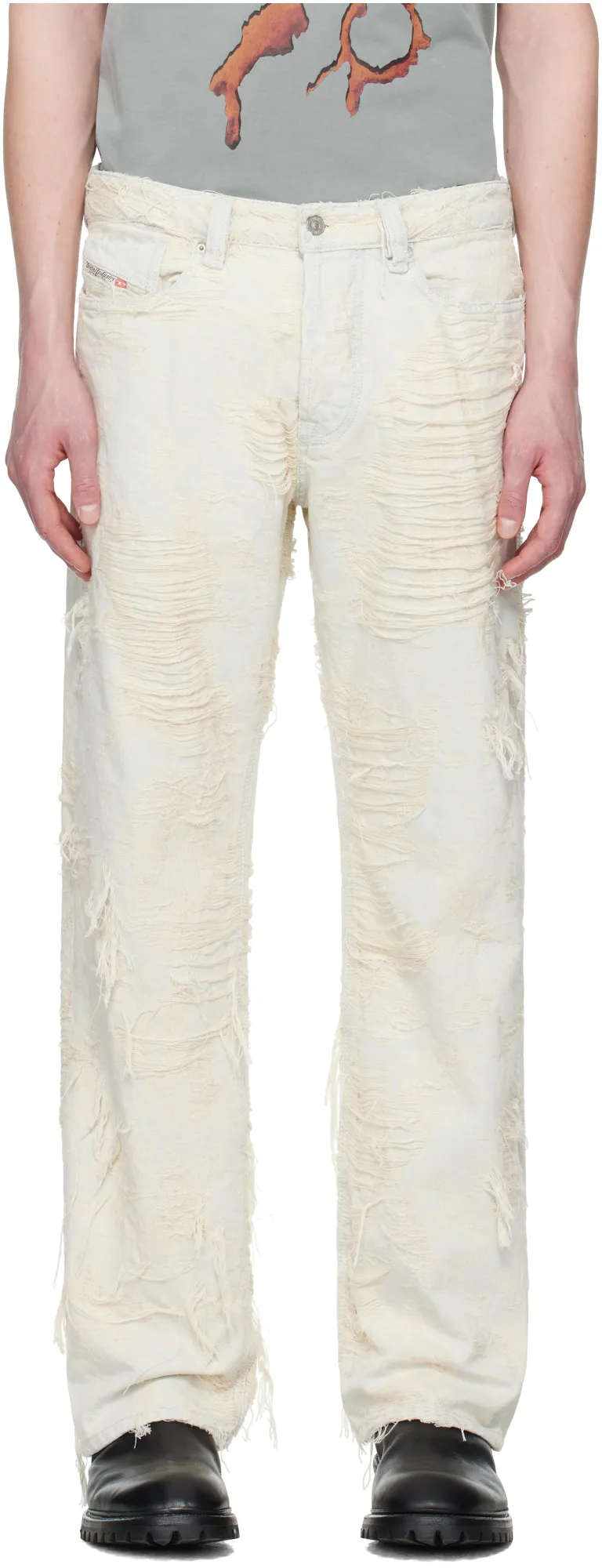 1980 D-Eeper Relaxed Distressed Jeans
