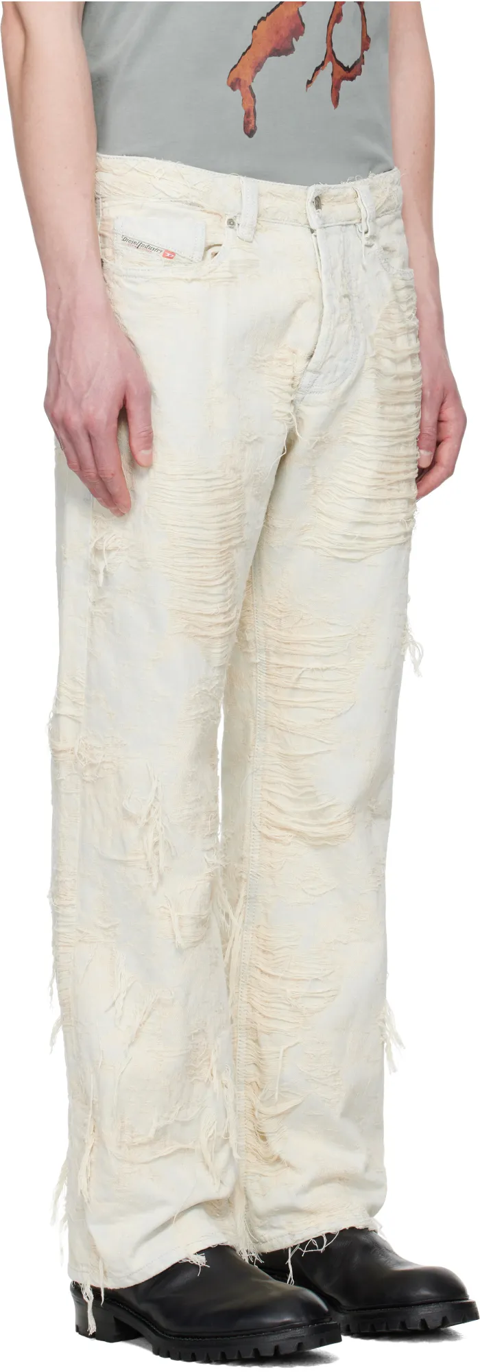 1980 D-Eeper Relaxed Distressed Jeans