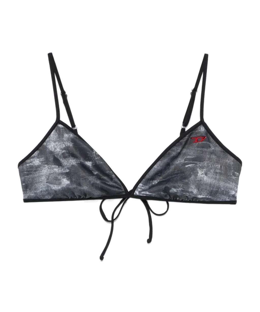 Cloudy-D-Pop Logo Plaque Bikini Top