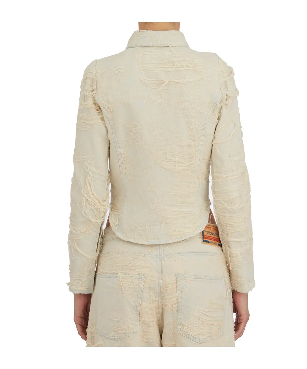 De-Madeline-Fsg Jacquard Denim Shirt