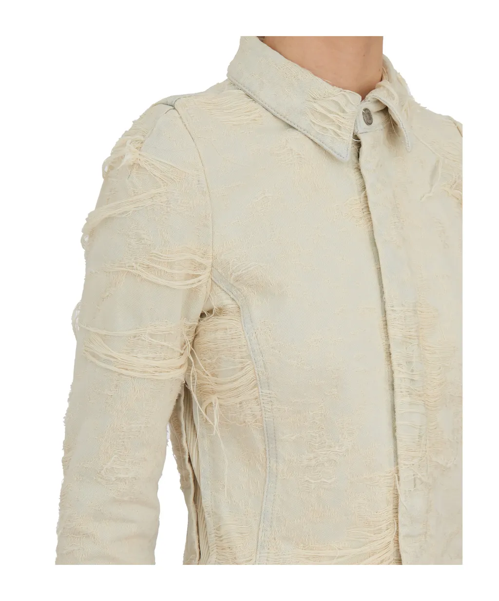 De-Madeline-Fsg Jacquard Denim Shirt