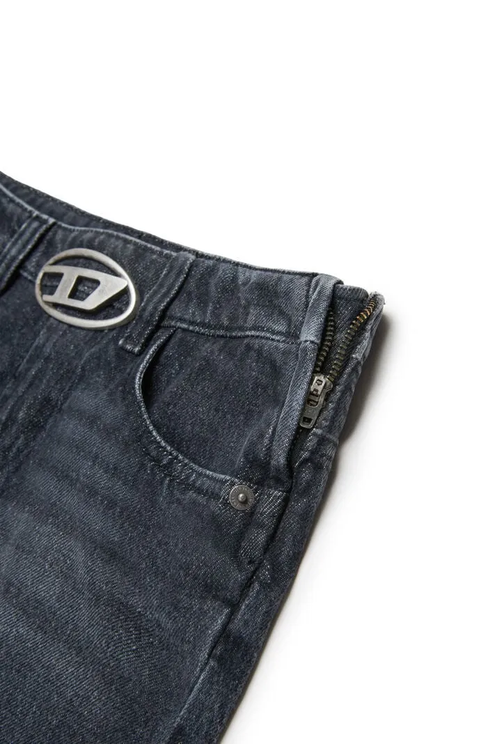 Oval-D Logo Denim Mini Skirt