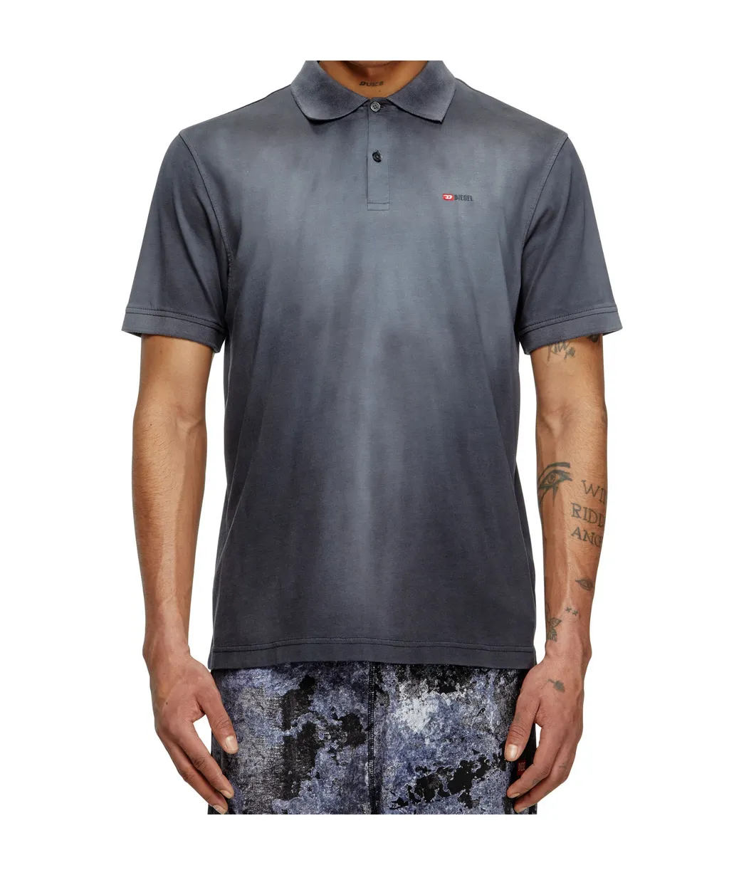 T-Rejust-R3 Logo Embroidery Jersey Polo Shirt
