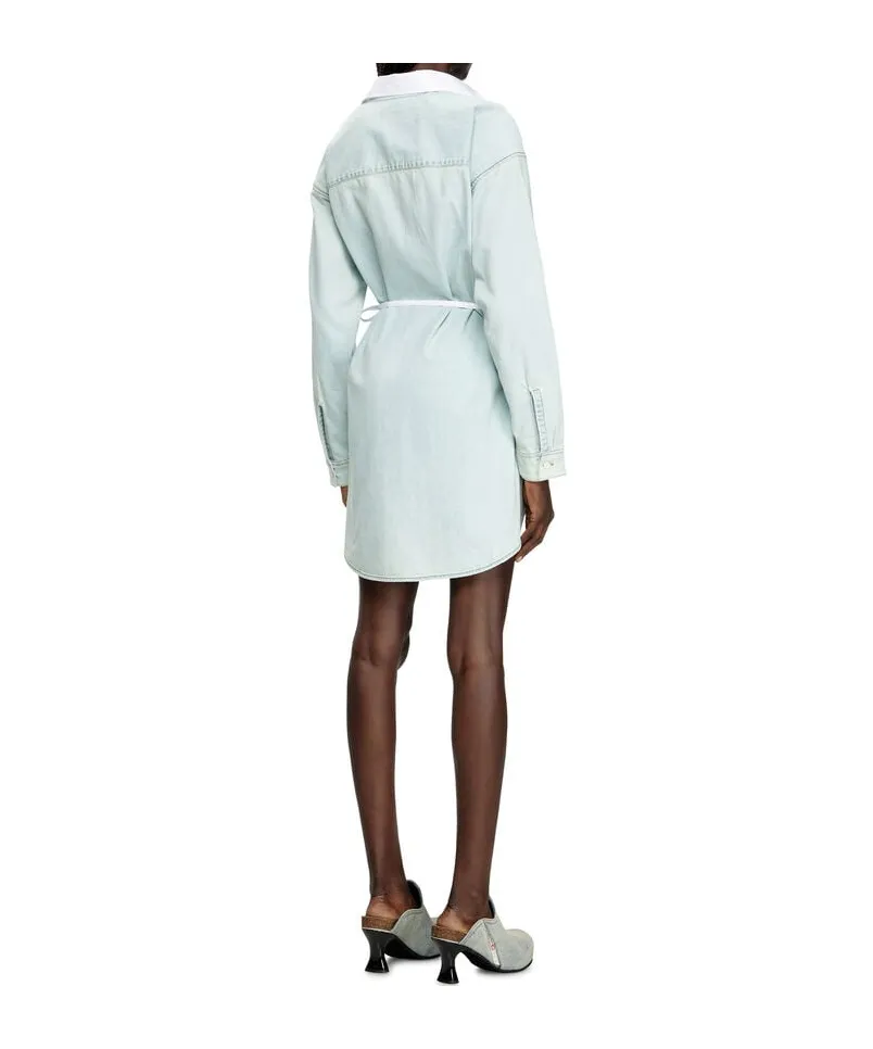 D-Elphi-Den Wrap Shirt Dress