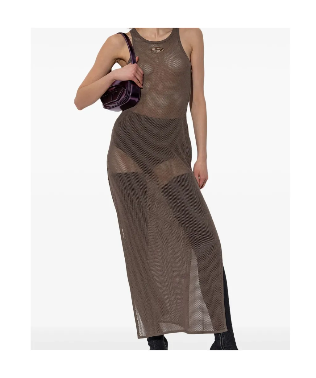 Jennifer-Utlt Mesh Sleeveless Dress