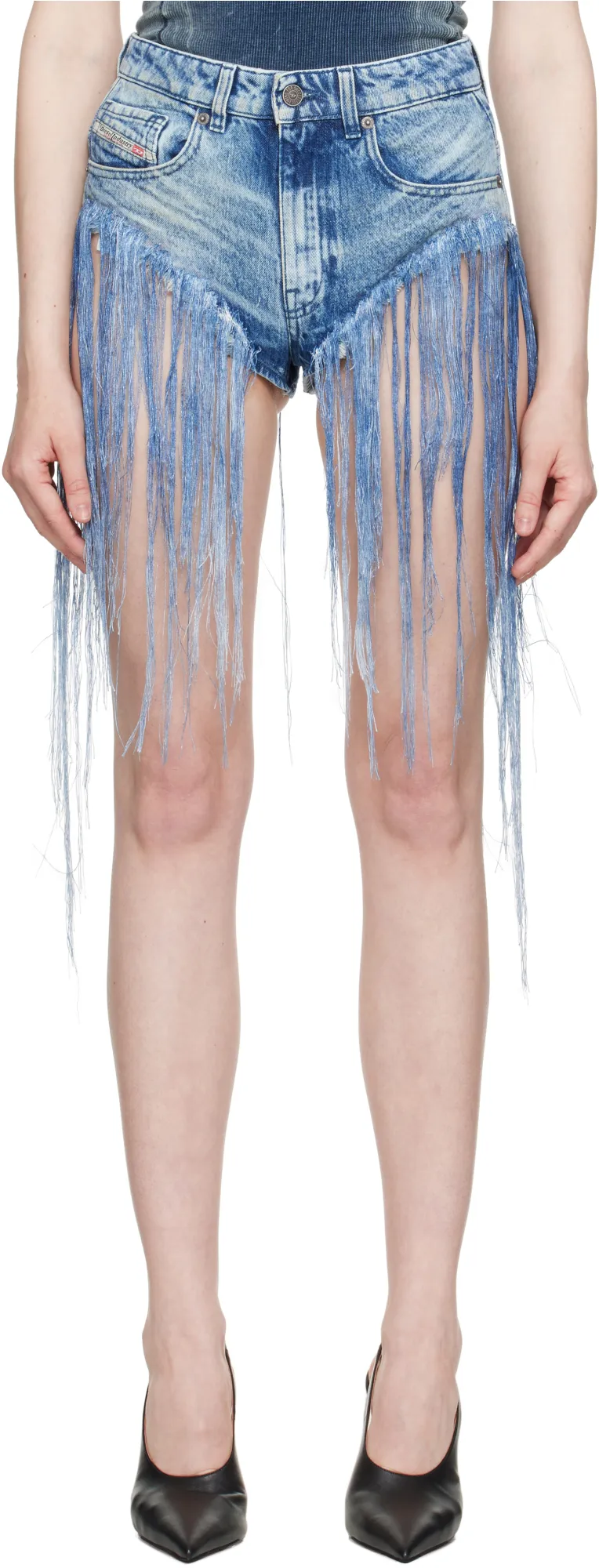 Fringe-Detailing Shorts