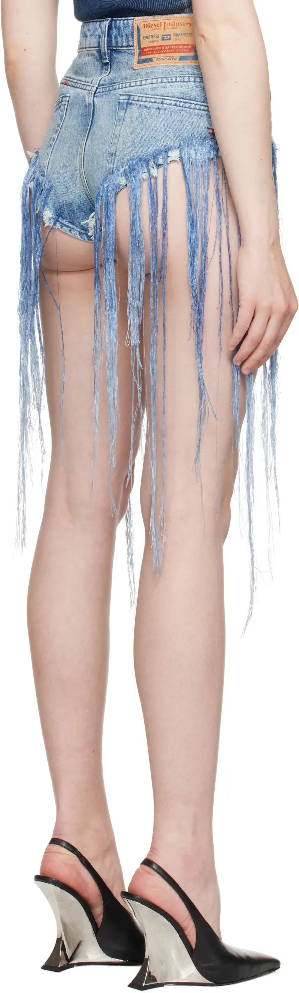 Fringe-Detailing Shorts