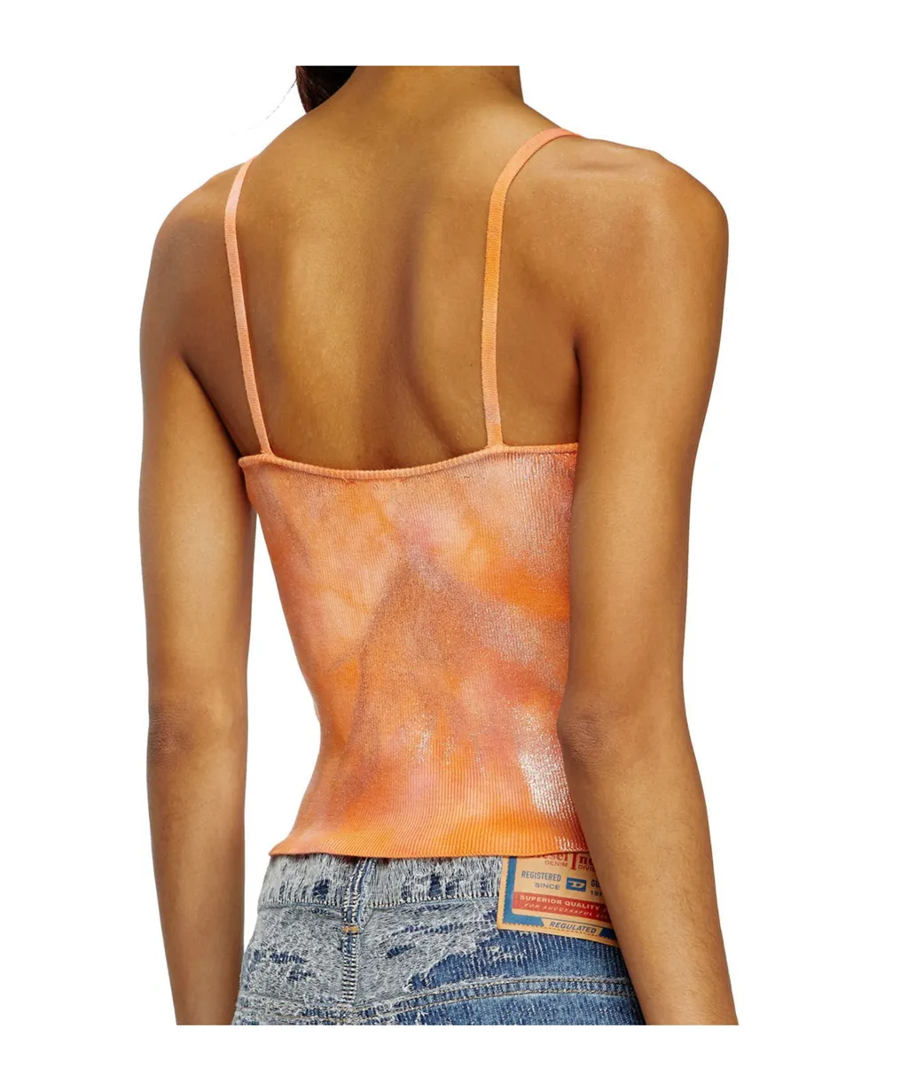 M-Ismina Metallic Knitted Cami Top
