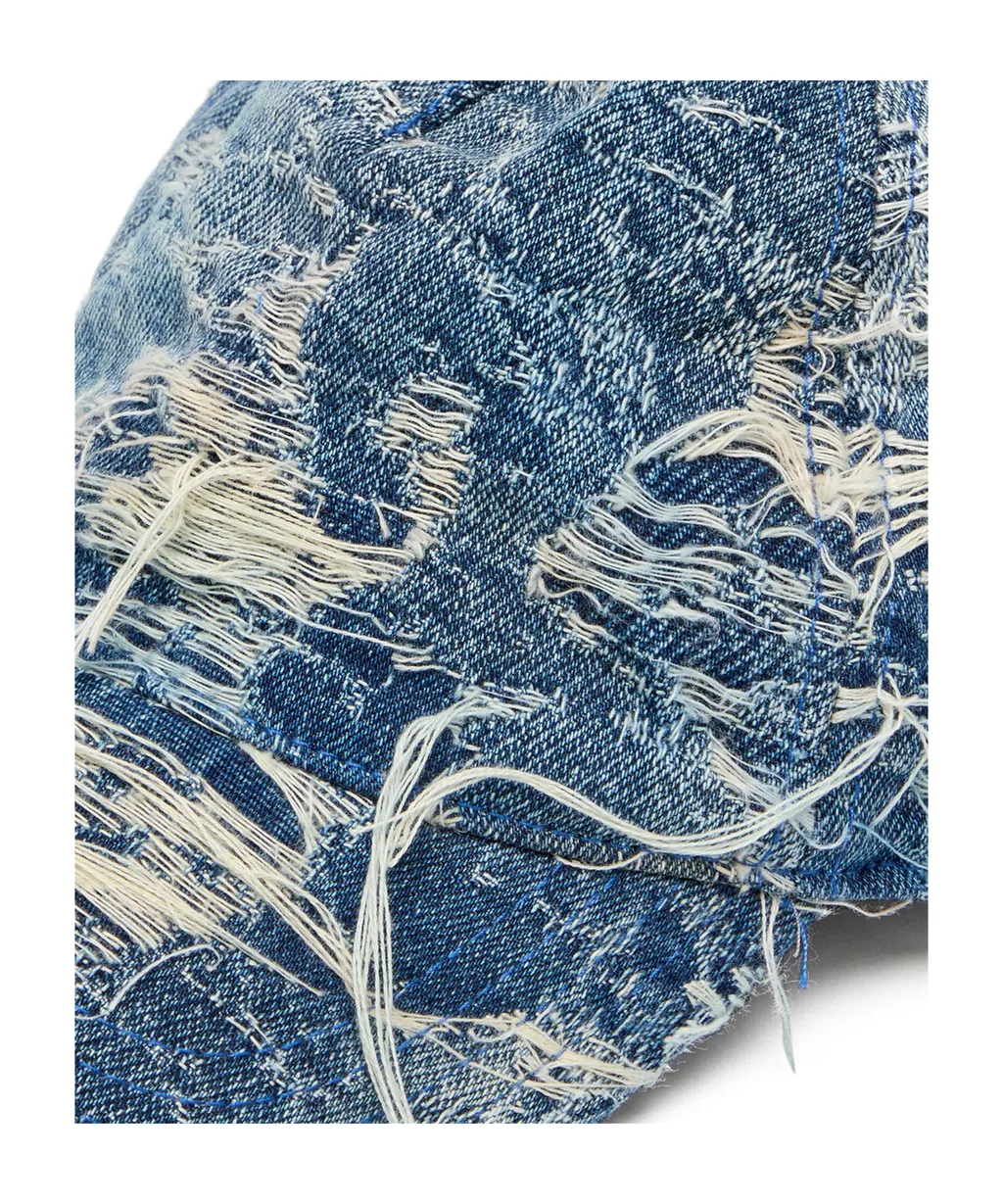 C-Assidy Distressed Denim Baseball Cap