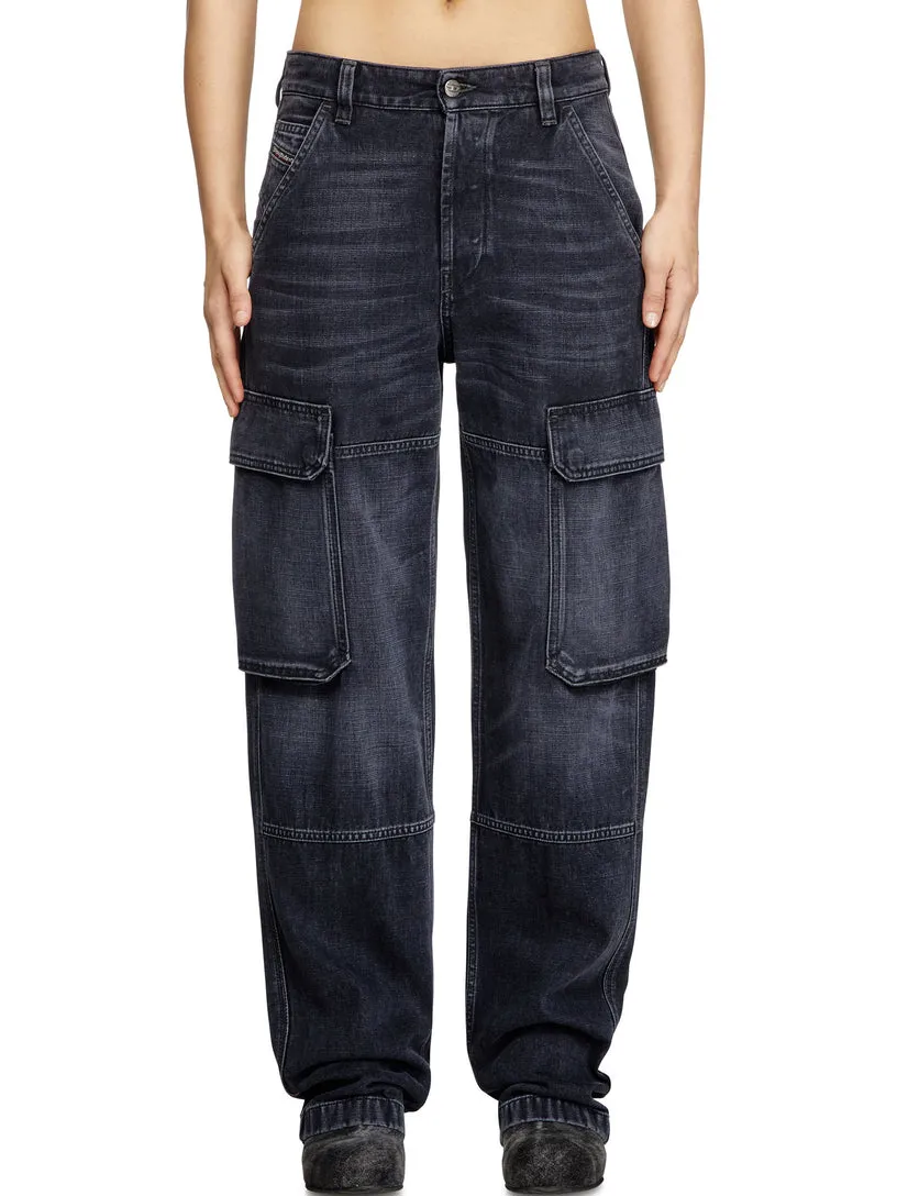D-Pot-Cargo Mid-Rise Jeans