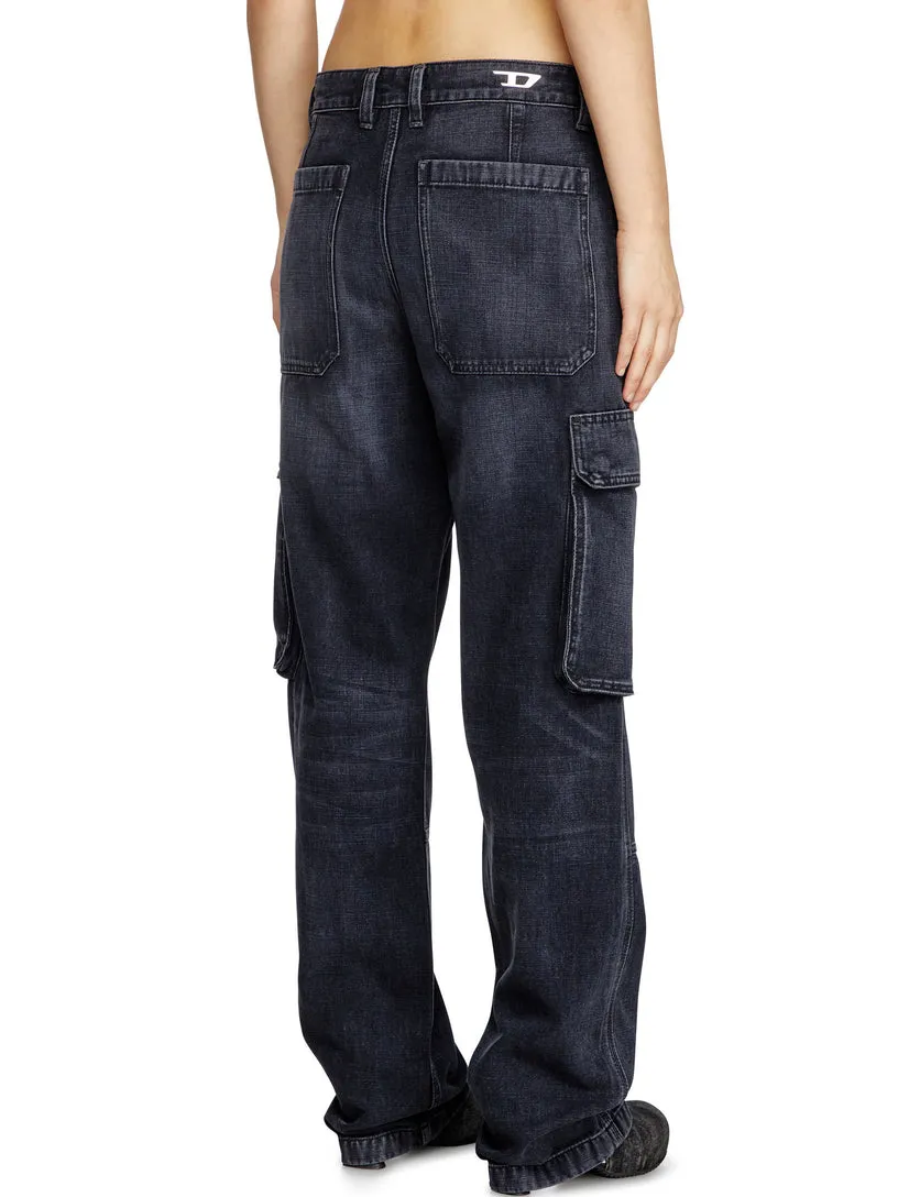 D-Pot-Cargo Mid-Rise Jeans