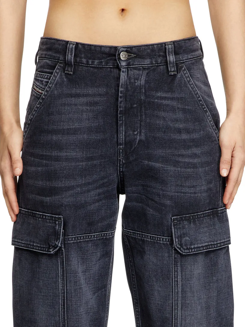 D-Pot-Cargo Mid-Rise Jeans