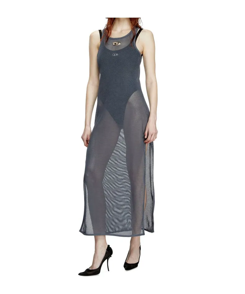 Jennifer-Utlt Mesh Sleeveless Dress