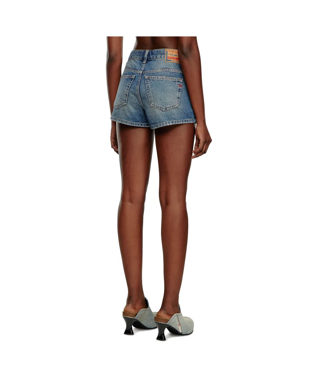 De-Yuba Distressed Denim Shorts