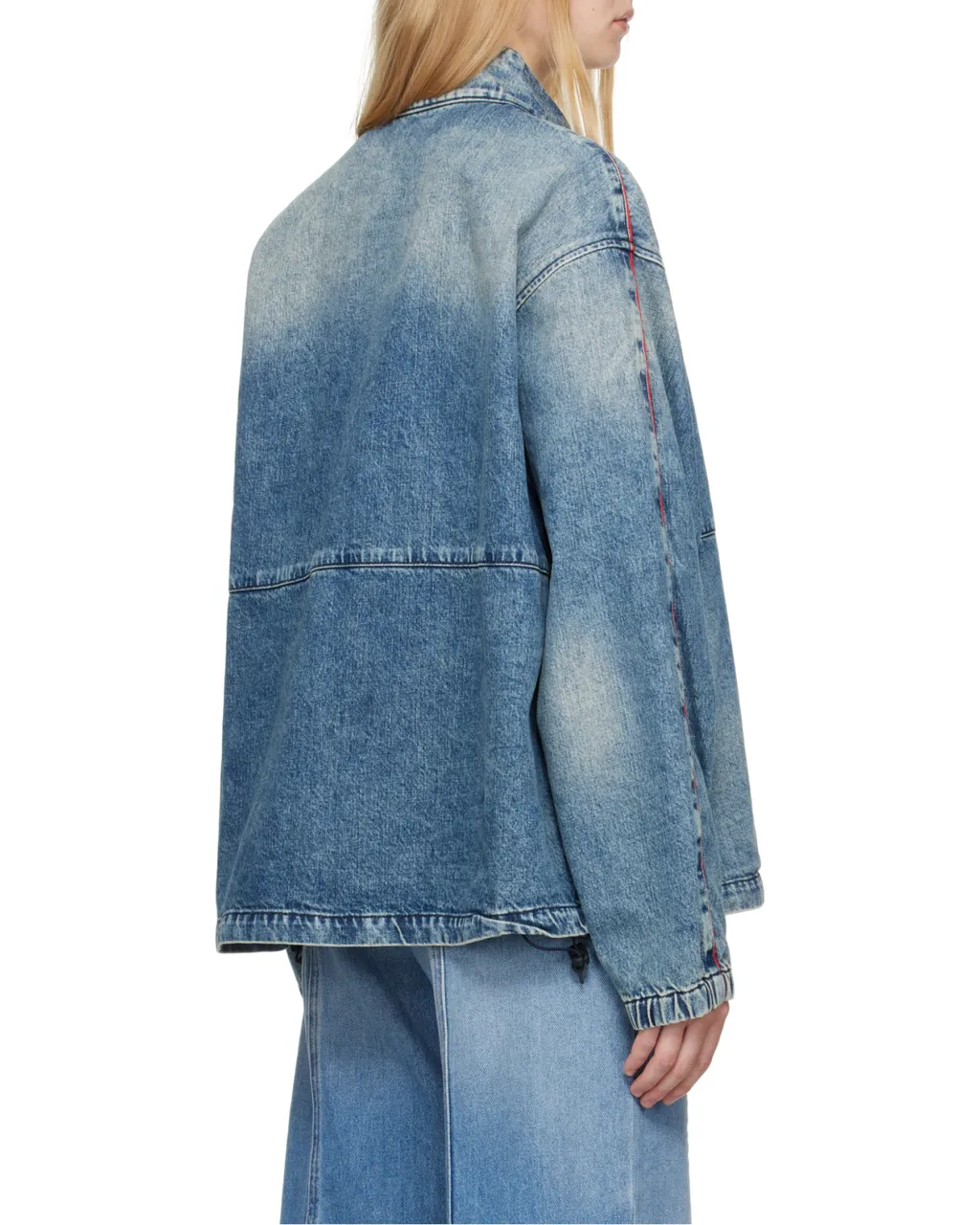Logo Embroidered Denim Jacket
