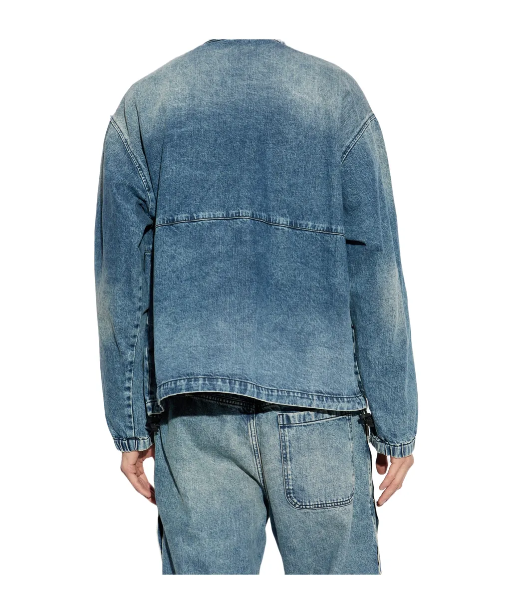 Logo Embroidered Denim Jacket