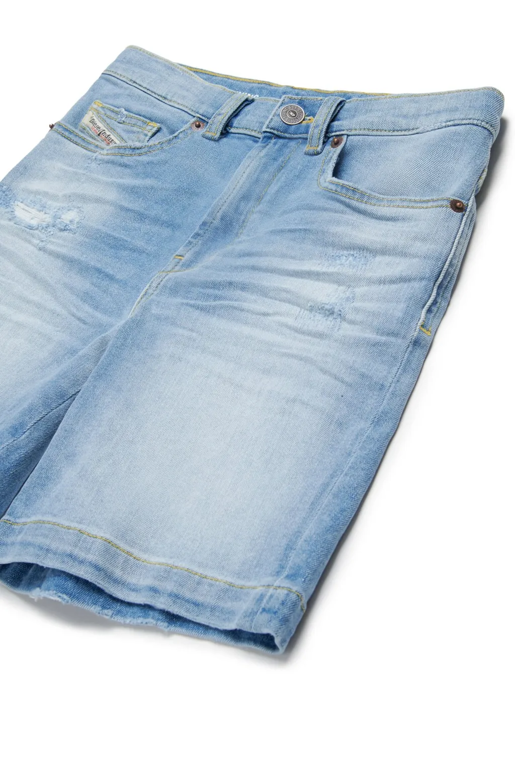 Distressed Denim Shorts