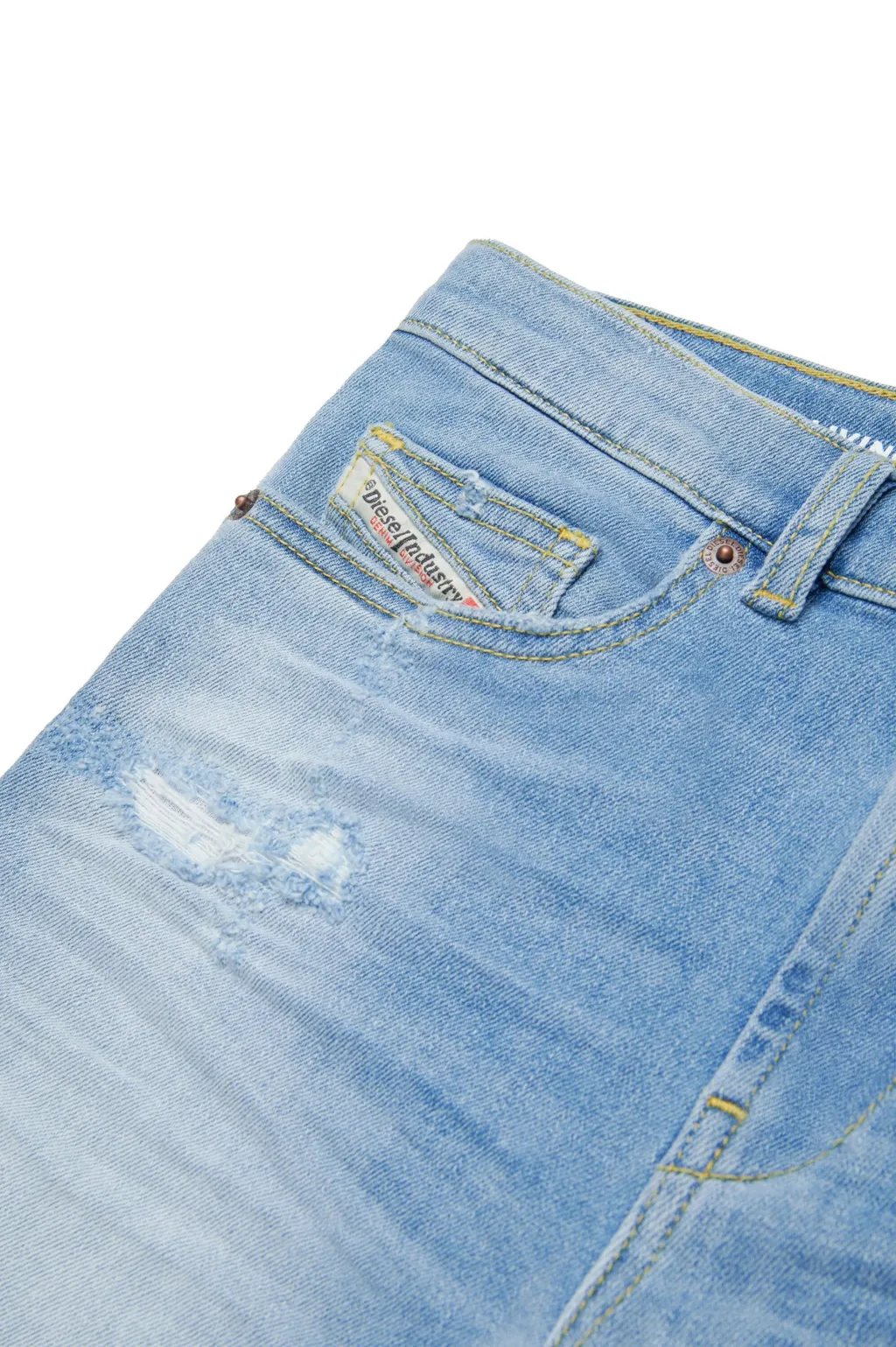 Distressed Denim Shorts