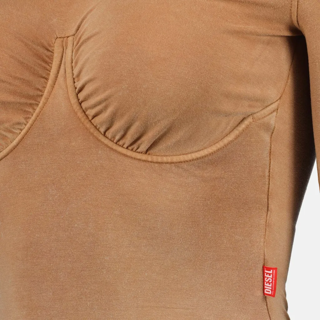 Ruched Long-Sleeved Top