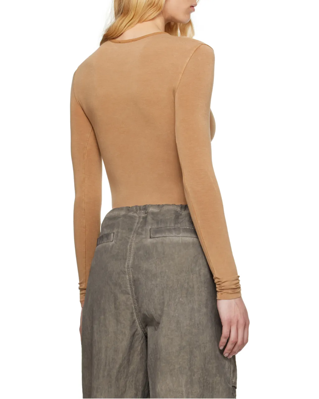 Ruched Long-Sleeved Top