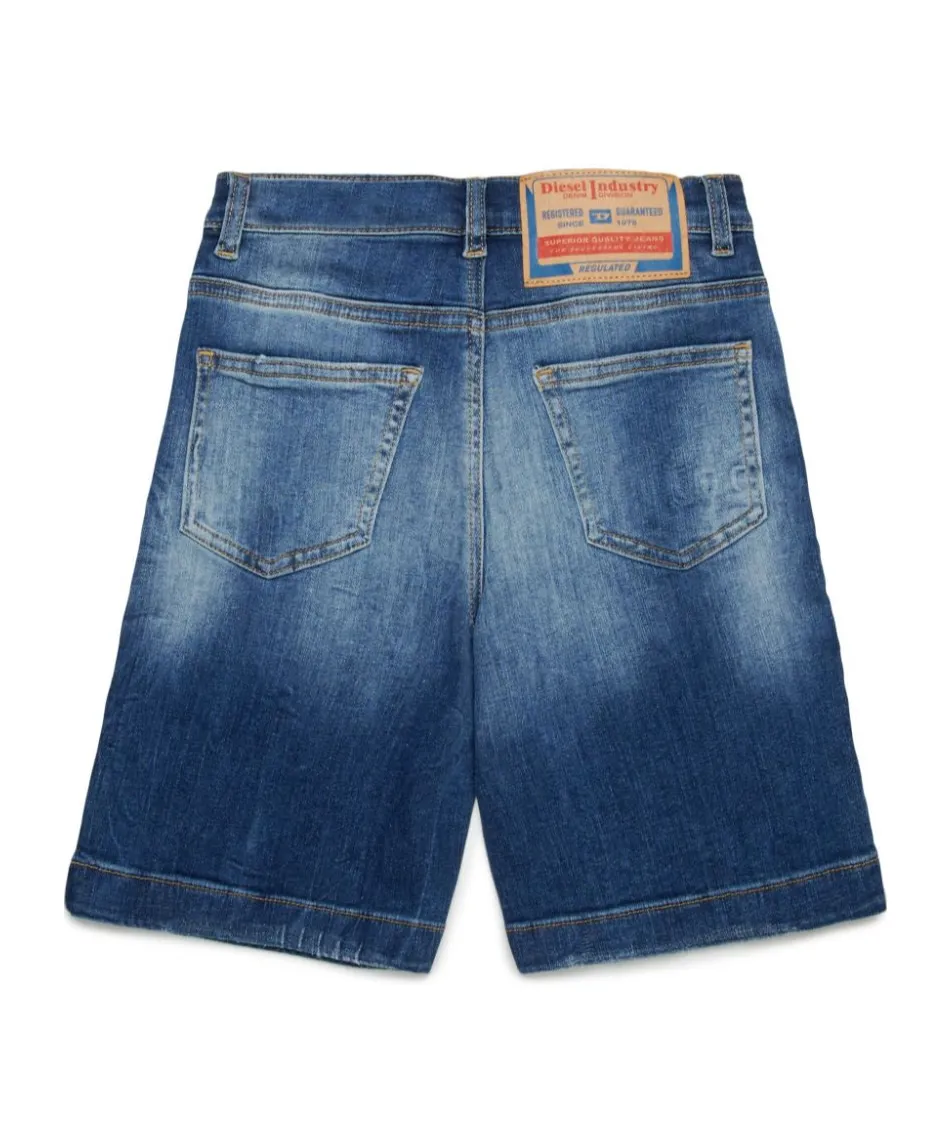 Distressed Denim Shorts