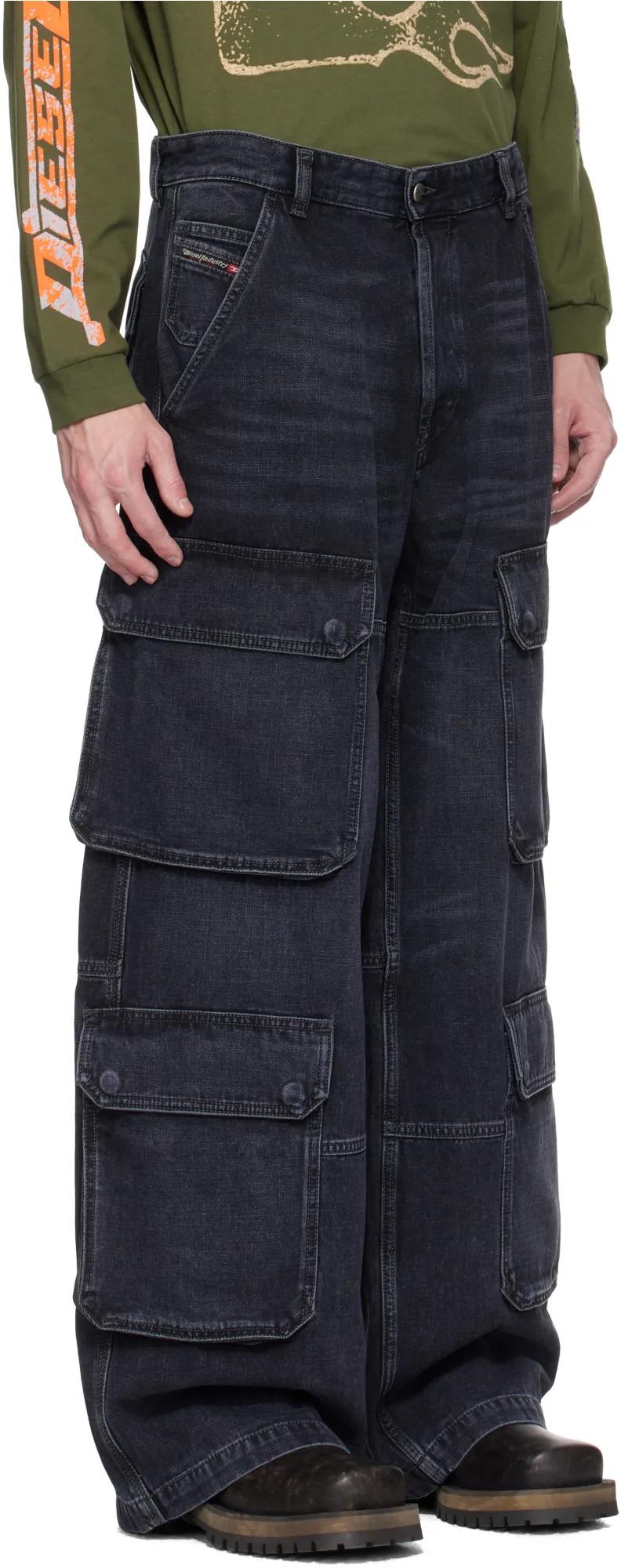 D-Touch-Cargo Relaxed Jeans