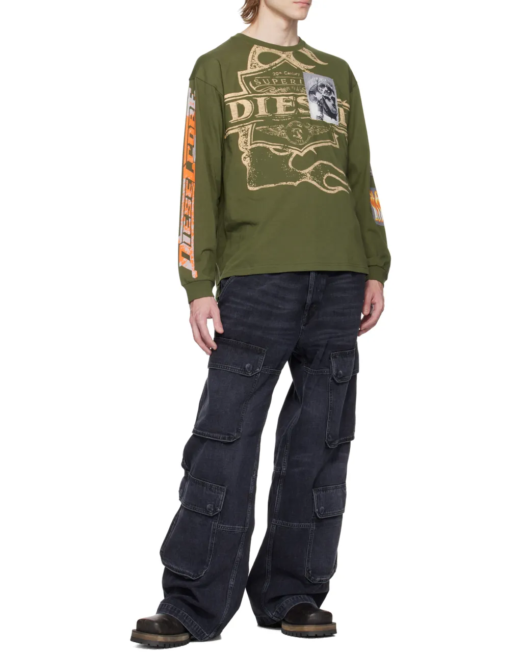 D-Touch-Cargo Relaxed Jeans