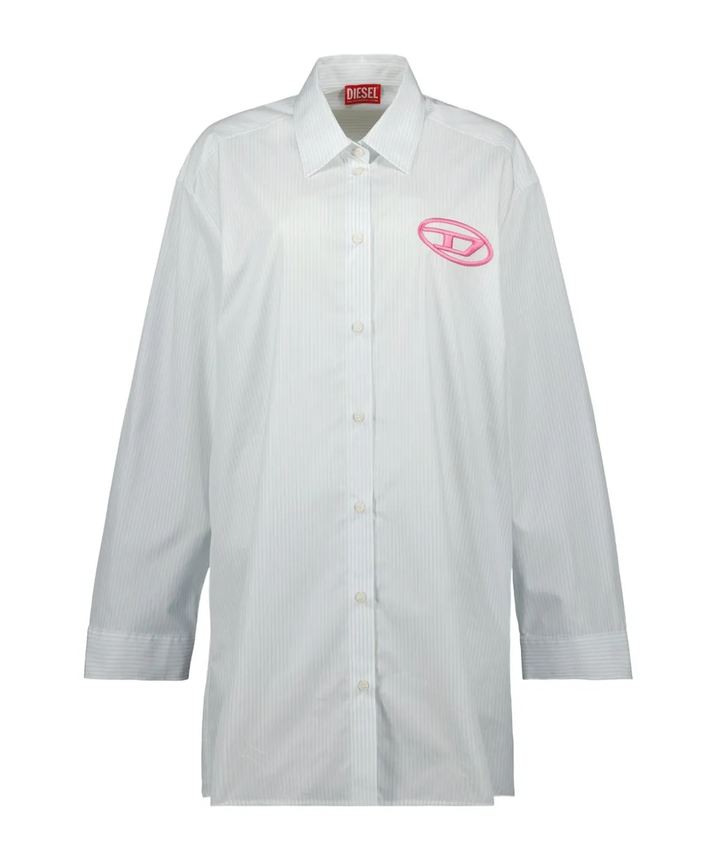 D-Dalis Striped Shirt Dress