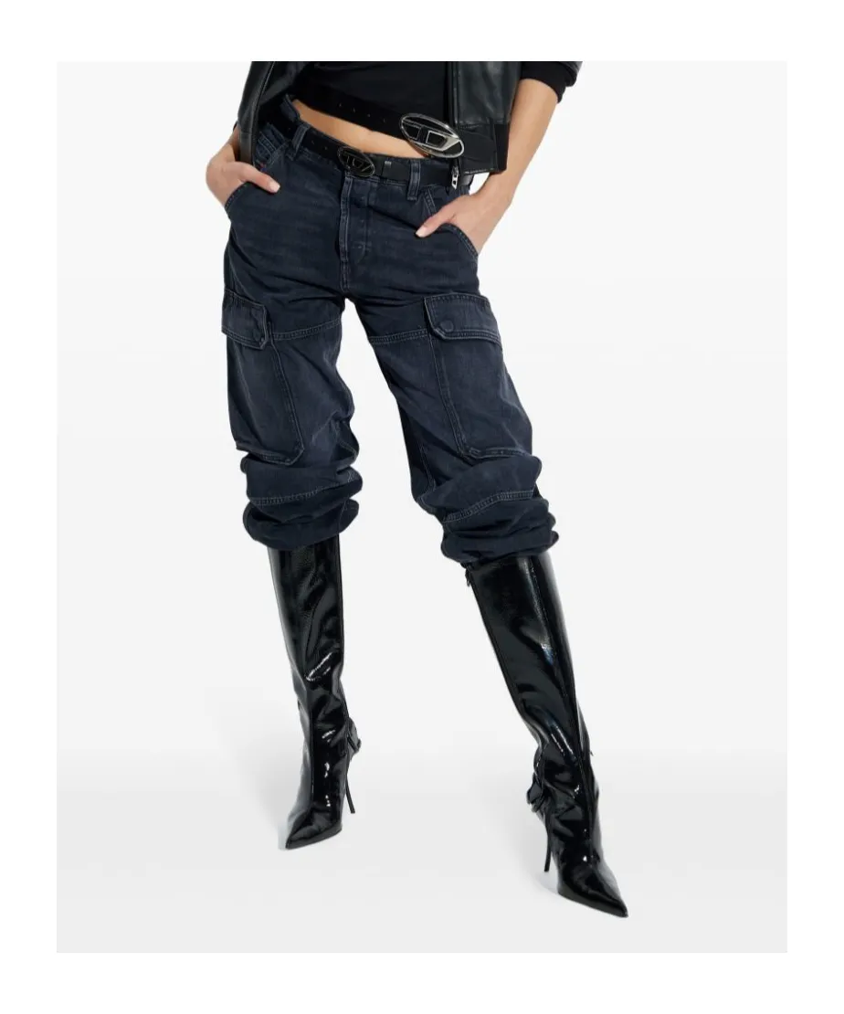 D-Pot-Cargo Logo Plaque Jeans